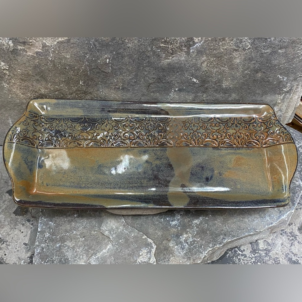 Handmade Earthenware Serving Tray / Food Platter